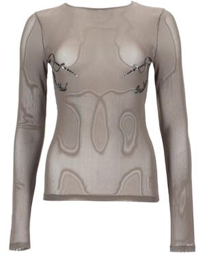 Jean Paul Gaultier Top Needles - Gray
