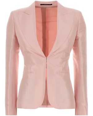Gucci Silk Faille Jacket - Pink