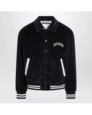 Dolce & Gabbana Corduroy Varsity Bomber - Black