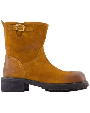 Versace H40 Ankle Boots - Brown