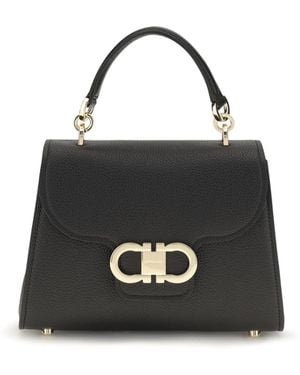 Ferragamo Gancini Mini Handbag - Black