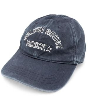 Golden Goose Baseball Cap With Logo - Blue