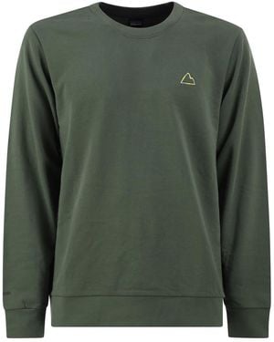 Patagonia Organic Cotton Mountain Logo Crewneck Sweatshirt - Green