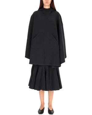 Bottega Veneta Cashmere Hooded Cape - Black