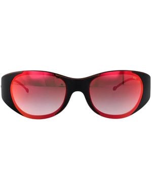 DIESEL Gradient Mirror Acetate Sunglasses - Red