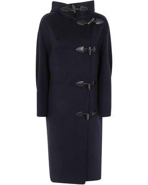 Rohe Double-Faced Wool Duffel Coat - Blue