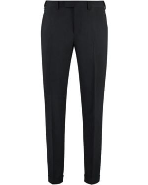PT01 Virgin Wool Tailored Trousers - Blue