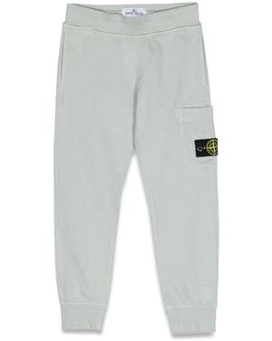 Stone Island Sweatshirt Trousers Pearl - White