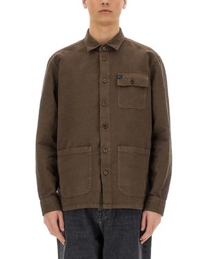 Fay Shirt Jacket - Brown