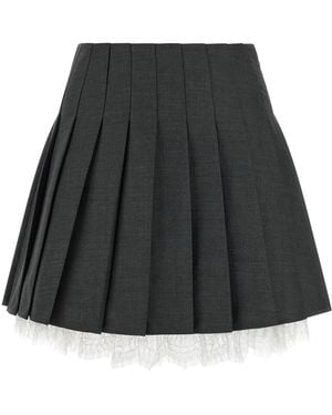 Self-Portrait Self Portrait Pleated Skirt - Black