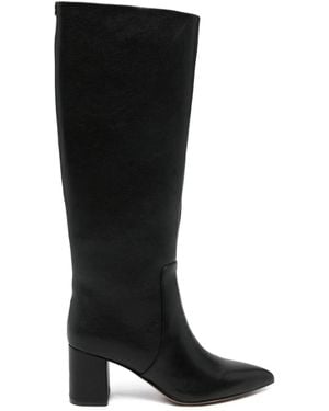 Twinset Leather Fashion Boots - Black