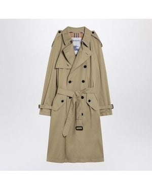 Burberry Double-Breasted Trench Coat - Natural