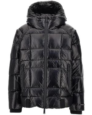 DSquared² Quilted And Padded Nylon Downjacket - Black