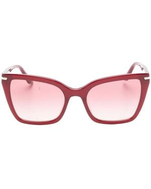 Emporio Armani Bordeaux Acetate Sunglasses - Pink