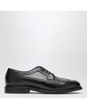 BERWICK  1707 Leather Derby Shoes - Black