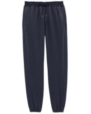 Saint Laurent Dark Cotton Sweatpants - Blue