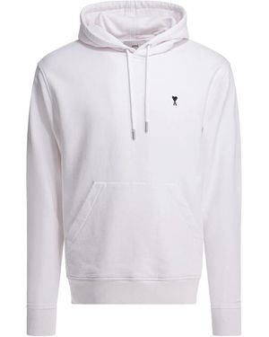 Ami Paris Cotton Sweatshirt - White
