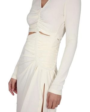 Off-White c/o Virgil Abloh Dress With Ruffles - Natural
