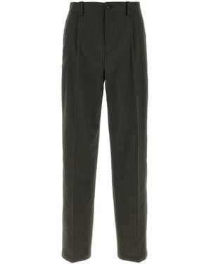 Maison Kitsuné Embroidered Polyester Blend Pant - Black