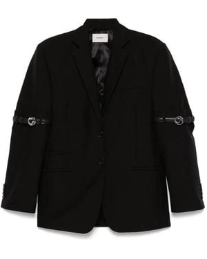 Coperni Logo Belted Blazer - Black