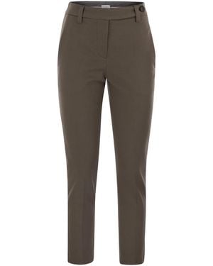 Brunello Cucinelli Cigarette Trousers - Grey