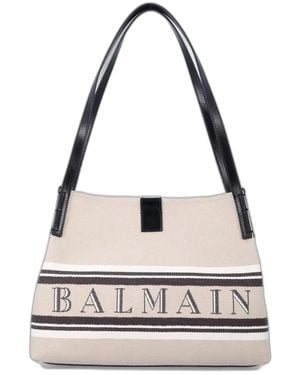 Balmain Release Shopper Bag - White