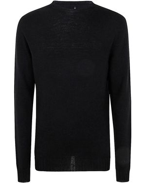 MD75 Round Neck Cashmere Jumper - Black