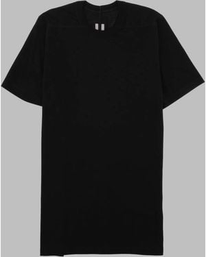 Rick Owens Level T Plain Minimalist Cotton T-Shirt - Black