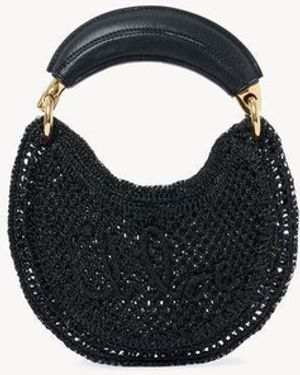Chloé Mini Summer Banana Hobo Bag - Black