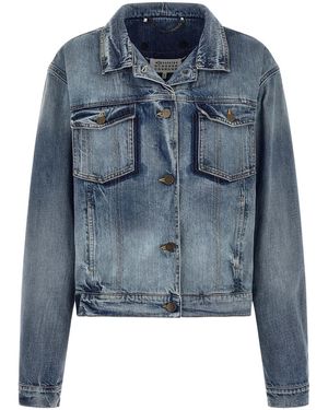 Maison Margiela 'Folded Collar' Jacket - Blue