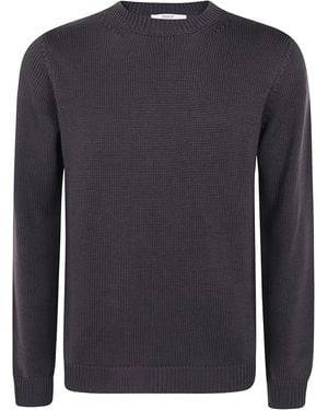 Nuur Long Sleeves Round Neck Jumper - Blue