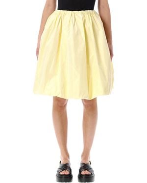 Prada Technical Taffeta Skirt - Yellow