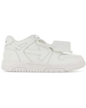 Off-White c/o Virgil Abloh Off Leather Out Of Office Trainers - White