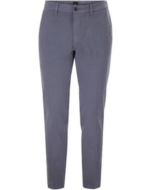 BOSS Slim Fit Stretch Cotton Chino Pants - Blue