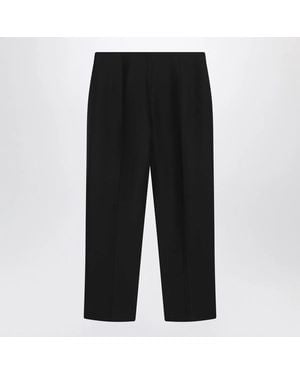 TOTEME Wool And Silk Trousers - Black
