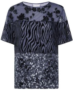 Pierre Louis Mascia "Patchwork" T-Shirt - Blue