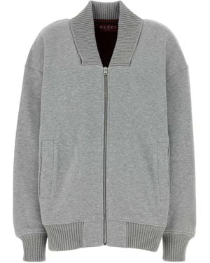 Gucci Open Sweatshirt - Grey