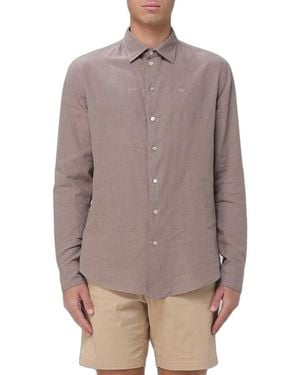 Emporio Armani Linen Cotton Shirt - Grey