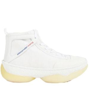 Alexander Wang A1 Logo Mid-Top Trainers - White