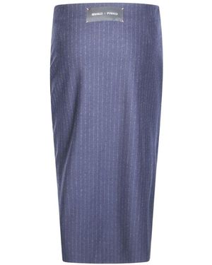 Pinko Polyester Skirt - Blue