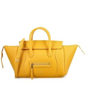 Celine Little Luggage Tote Bag - Yellow