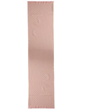 Gucci Gg Wool Scarf - Pink