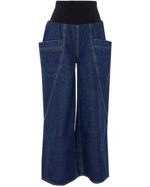 Alaïa Alaia Denim Track Pants - Blue
