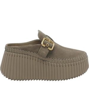 Chloé Nama Wedges - Brown