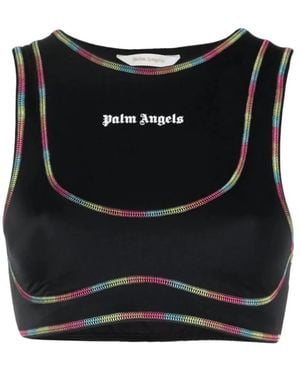Palm Angels Miami Logo Training Top - Black
