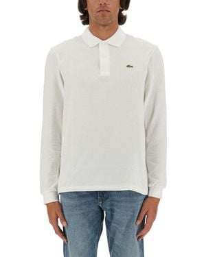 Lacoste Long-Sleeve Classic Polo - White