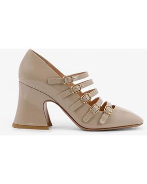 Chloé Janis Patent Leather Decolleté - Natural