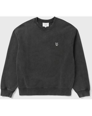 Maison Kitsuné Maison Kitsuné Fox Head Faded Comfort Sweatshirt - Black