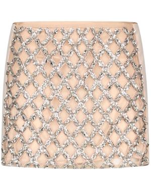 Liu Jo Oyster Cotton Skirt - Natural