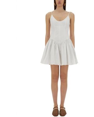 STAUD Mini Dress Dena - White